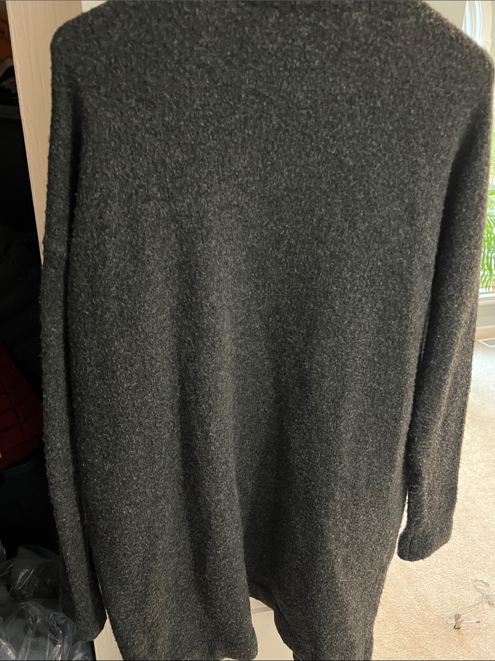 H&M Dark Charcoal Open-Front Women's Cardigan - Picture 3 of 3